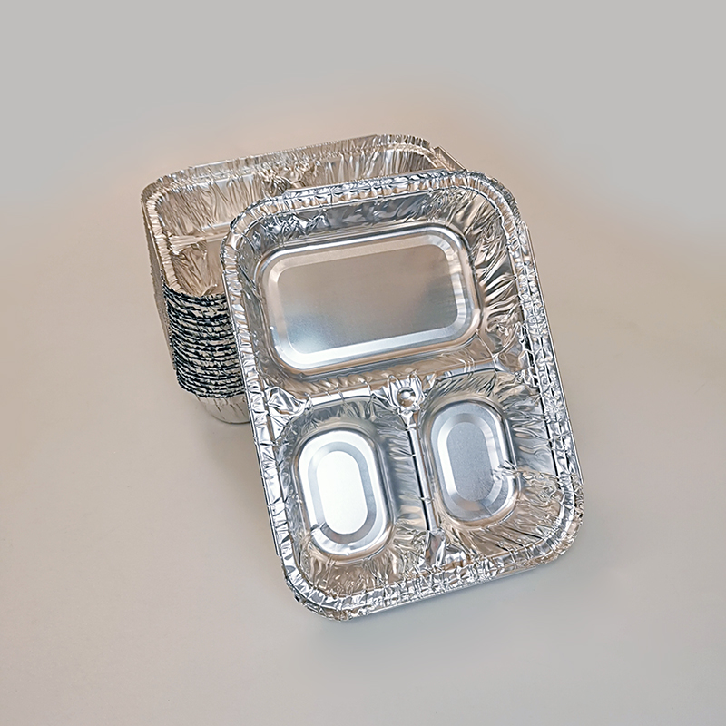 مقالي رقائق الألومنيوم ذات 3 حجرات