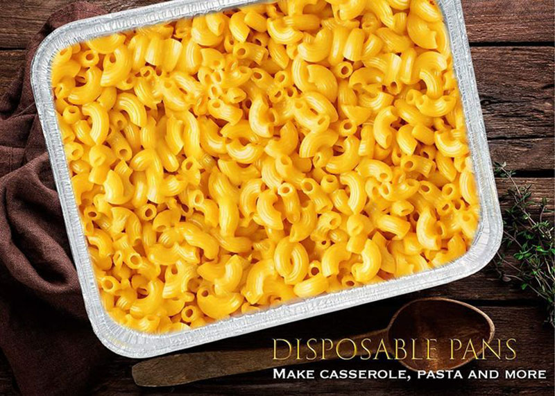 صينية معكرونة فويل يمكن التخلص منها