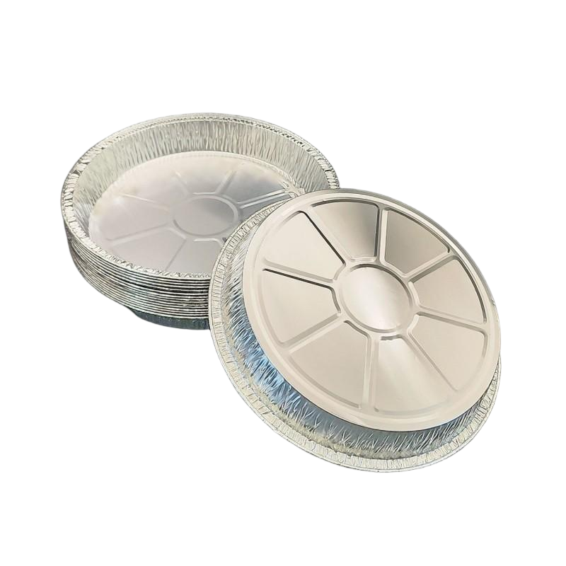 11 بوصة مميزة من الألمنيوم رقائق الدائرية مقلاة ، آمنة من الطعام