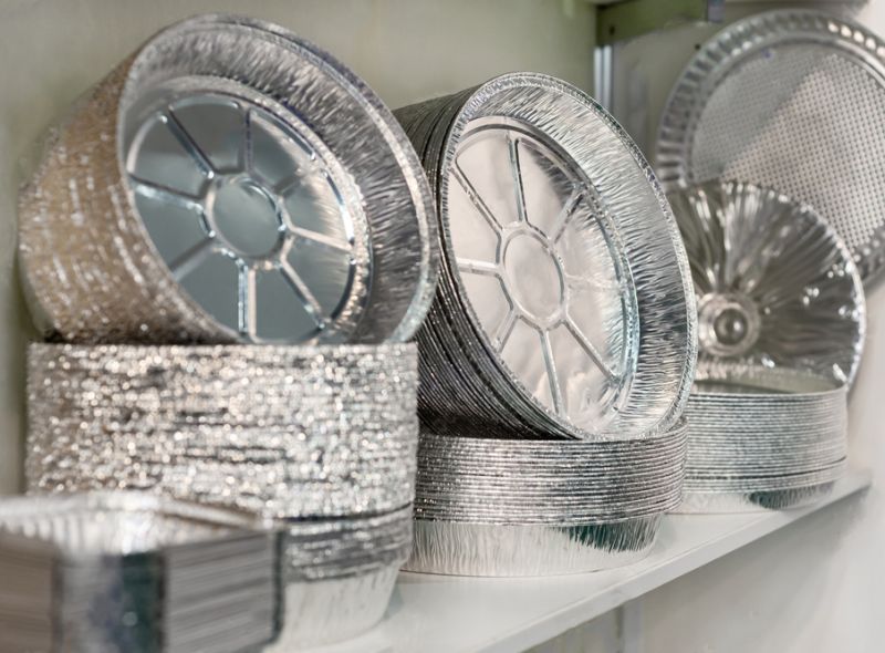 صينية خبز البيتزا المستديرة