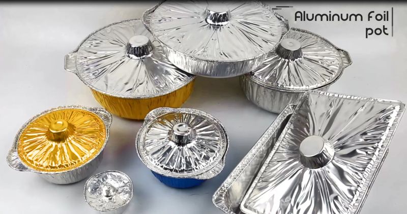 نصف الحجم مقلاة الألومنيوم