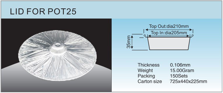 غطاء لـ POT25 specification