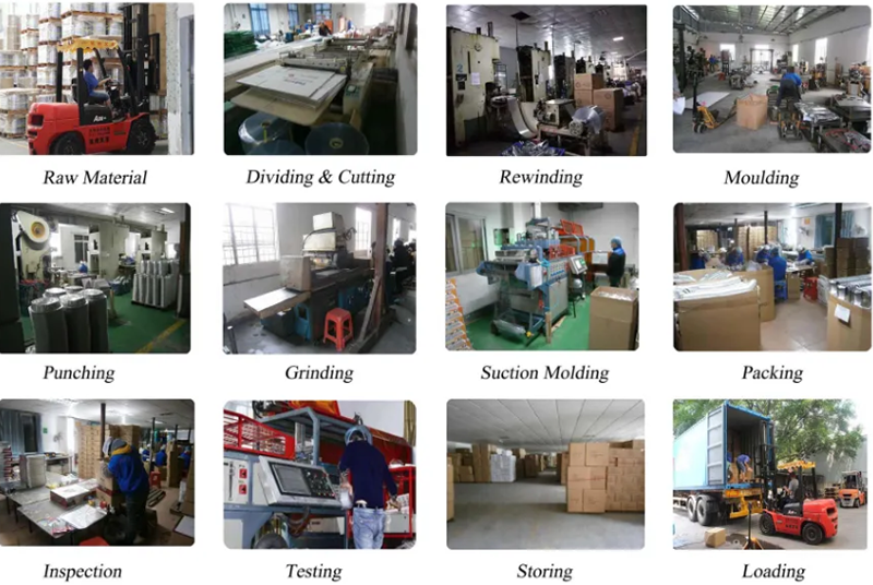 عملية إنتاج منتجات رقائق الألومنيوم