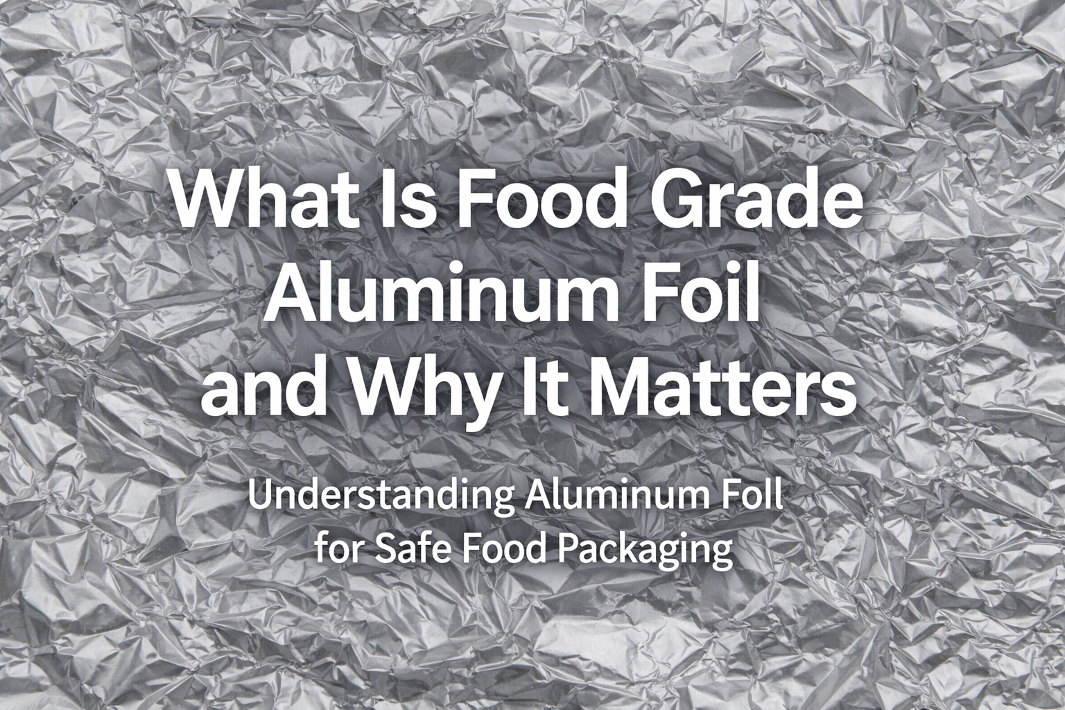 ما هو ورق الألمنيوم المخصص للطعام ولماذا هو مهم
